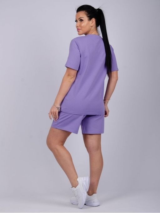 Костюм Лайф сирень, футер с лайкрой - Малина фото 6