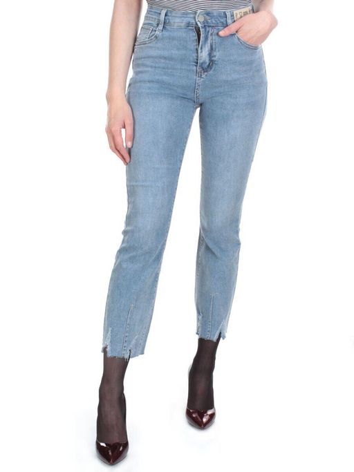5609 BLUE Джинсы женские AMG JEANS (98% хлопок, 2% лайкра)