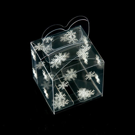 Цена за 5 шт. Складная коробка из PVC 5 x 5 x 5 см Снежинки - UPAK LAND фото 5