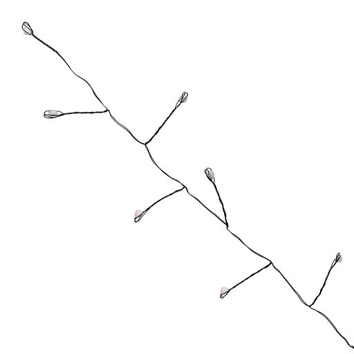 Электрогирлянда Мишура, 3м, 100 ламп, цветная, зеленый провод