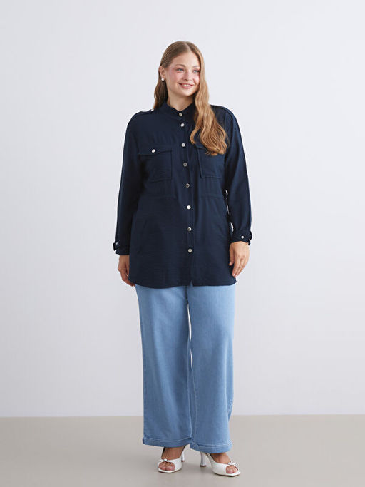 Hakim Yaka B?zg?l? Kad?n Ceket