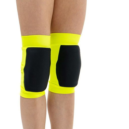Наколенники для гимнастики и танцев Grace Dance, с уплотнителем, р. XXS, цвет чёрный/лайм  фото 2