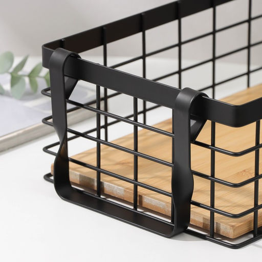 Корзина универсальная SAVANNA Эстетика, 2518.310 см, чёрная фото 3