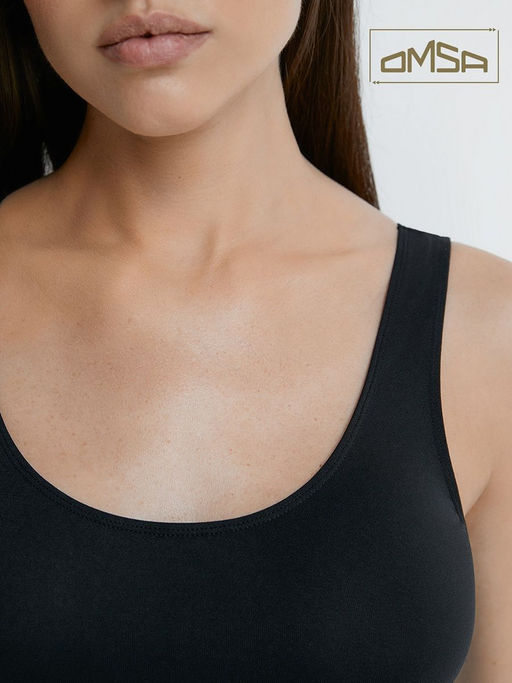 181DD(481) Omsa Майка на широких бретелях (микрофибра)  фото 2