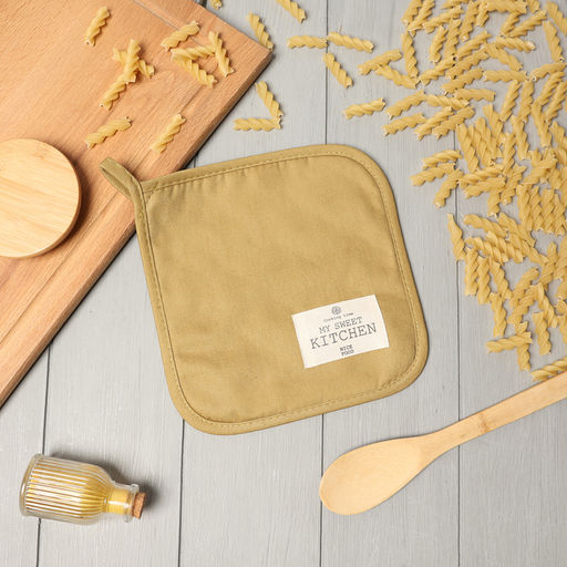 Прихватка ЭтельKitchen цв.коричневый, 19х19 саржа,100% х/л  фото 5