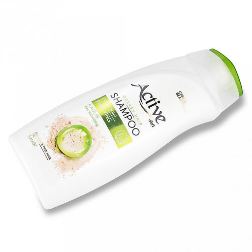 Шампунь для жирных волос, очищение и придание объема "Active" 350мл, 8х3,5х21см, "Care & Beauty" С каолином и гуаром (Иран)