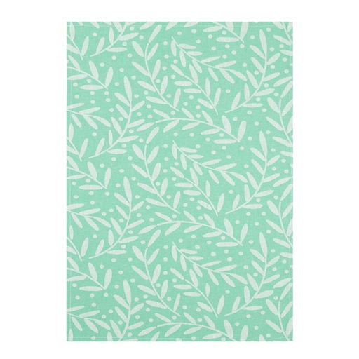 Набор полотенец Этель Hares & leaves 40×60 см - 2 шт., цвет зеленый, 100% хлопок