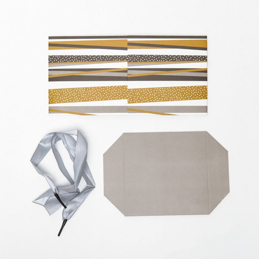 Цена за 12 шт. Коробка Самосборная Линии серая 10х10х10 см - Simaland фото 4