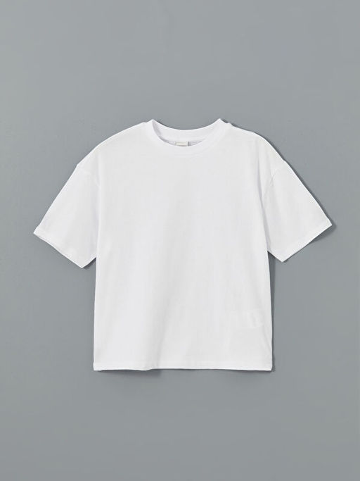 Bisiklet Yaka K?z ?ocuk Ti??rt