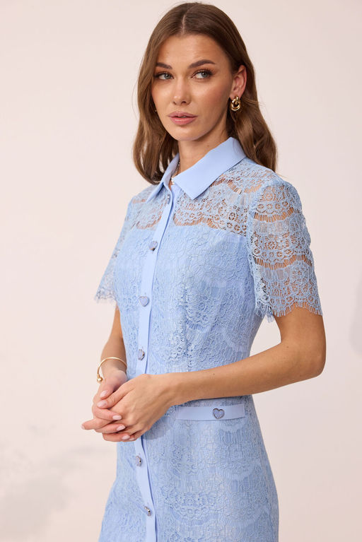 Платье LYUSHe 4107 голубой  фото 5