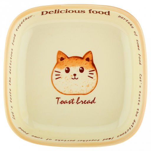 Делишес фуд (Delicious food) Тарелка глубокая фарфоровая 195х195мм h38мм, 700мл, квадратная, с деколью (Китай)