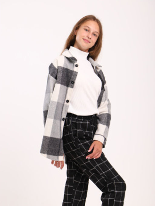 Рубашка Гранж коричневая клетка - Ладошки фото 76