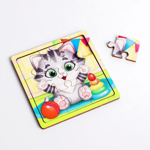 Цена за 2 шт. Пазл «Котёнок», 9 деталей