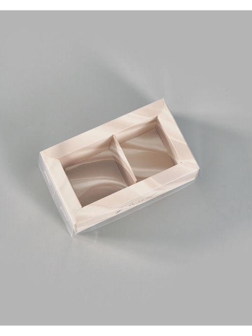 Цена за 5 шт. Коробка для 2 конфет с ячейками «Классика», 10×6×3 см