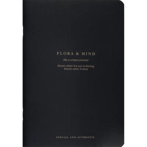 Тетрадь общая, BS, 150х210мм, 48л., клетка, скрепка. Flora, черный N4138