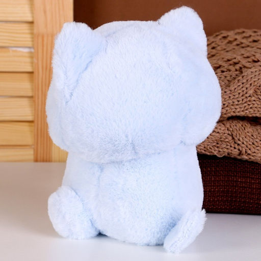 Мягкая игрушка Кот в очках, 20 см, цвет голубой - Simaland фото 2