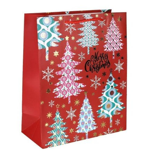 Цена за 12 шт. Пакет подарочный 18x23x10см / 5380M /уп 12/720/Новый год - Галеонтрейд фото 3