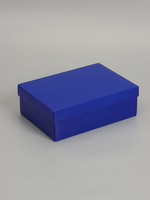 Цена за 5 шт. Коробка складная, крышка-дно, синяя, 24 х 17 х 8 см