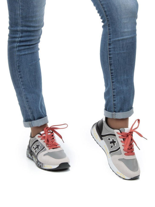 05-6026-63 BLACK/GRAY Кроссовки женские (искусственные материалы) - No name фото 2