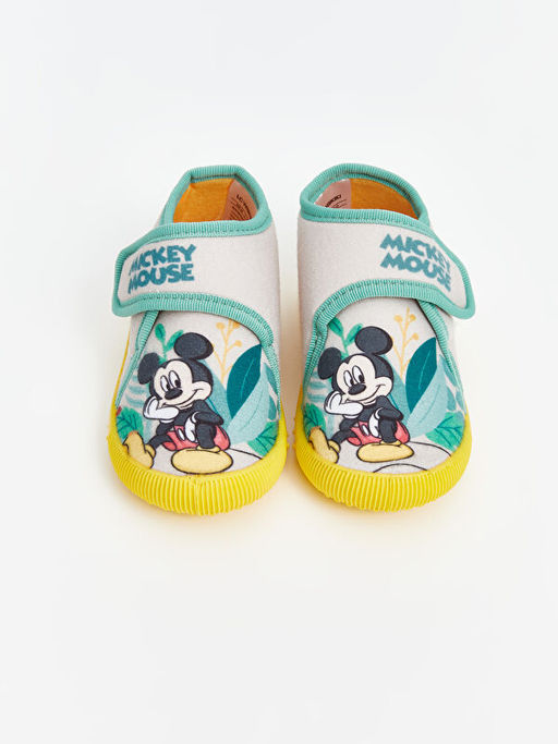 Mickey Mouse Bask?l? C?rt C?rtl? Erkek Bebek Panduf