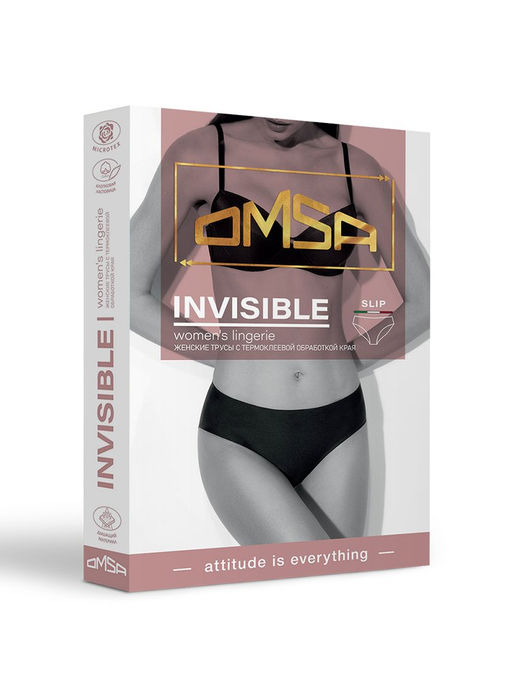 OmD 2211B Invisible Slip гладкая микроф., 86% Полиамид, 14% Эластан, 100% Ластовица Хлопок - menta