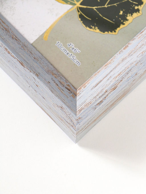 Фоторамка пластик 10х15 см "Прованс" серо-голубой 19х13,7х3 см