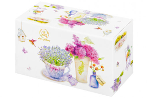 Чашка 250 мл с блюдцем для десерта 20,5*10,5*2 см Лаванда NEW BONE CHINA - Elan gallery фото 10