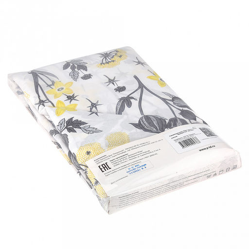 Пододеяльник на пуговицах 1,5 спальный "Здоровый сон" 145х215см, поплин 115г/м2, хлопок 100%, упаковка "классическая" ПВХ 28х41см, "Домашняя мода" (Россия)