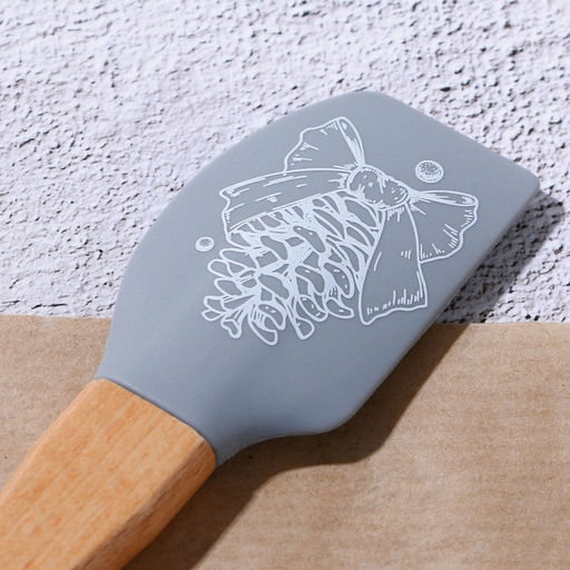 Лопатки силиконовые Новогоднего настроения, 26?5 см, 23.3?4.3 см, 2 шт.