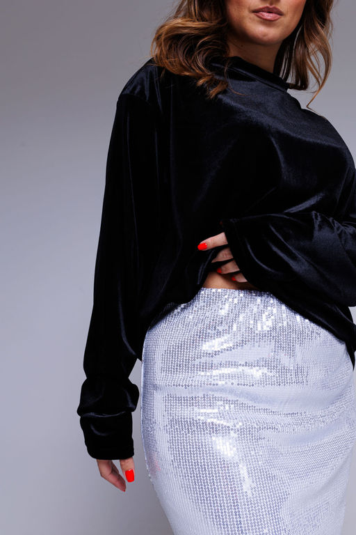 Юбка AURA 5047-164 серебро  фото 2