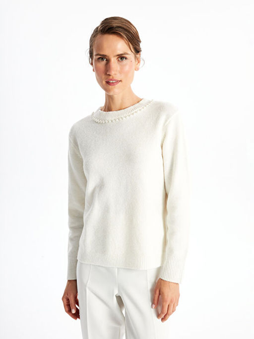 Bisiklet Yaka Kad?n Triko Kazak