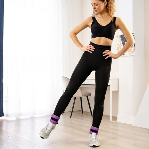 Утяжелители неопреновые ONLYTOP, 2 шт. × 0.25 кг, цвет фиолетовый