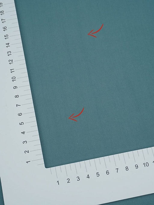 Импортный хлопок цв.Темная зелено-бирюзовая дымка, СОРТ2, ш.1.5м, хлопок-100%, 100гр/м.кв - Купава фото 5