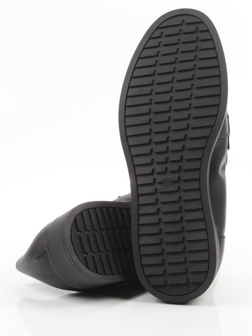 03-DEB103-1 BLACK Лоферы женские (натуральная кожа)