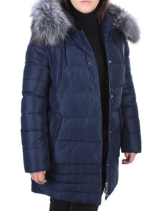 15-298 DK. BLUE Пальто зимнее женское (200 гр. холлофайбера) - Fashion фото 6