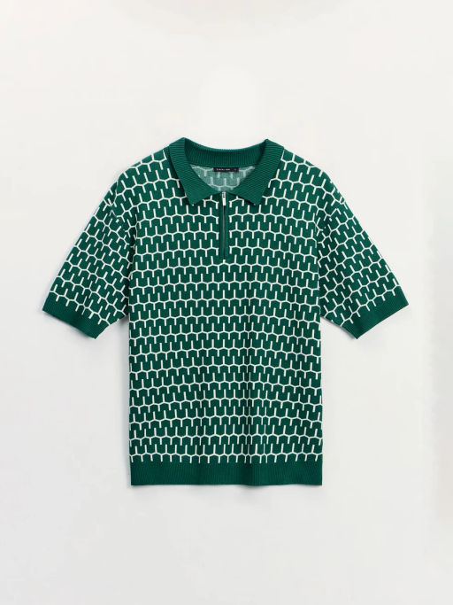 Джемпер поло из жаккарда ZR2605043305-16 / Zarina