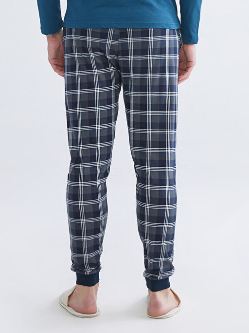Standart Kal?p Ekose Erkek Pijama Alt