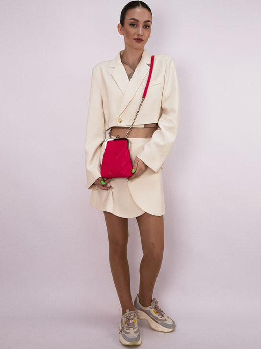 LACCOMA сумка Китти-Ф826-арбузный эко кожа хлопок  фото 6