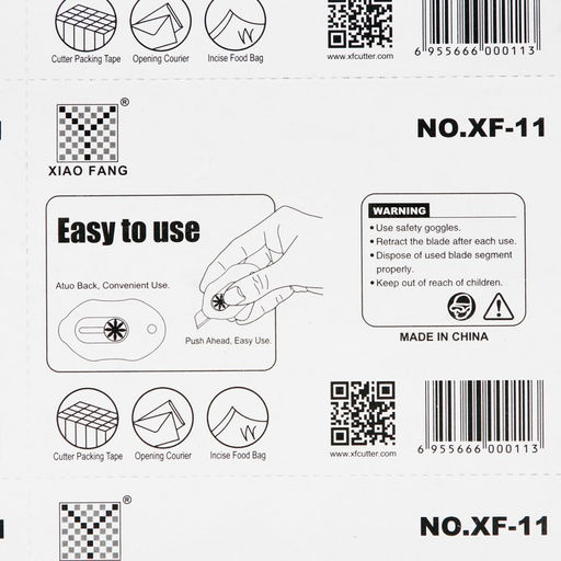 Цена за 5 шт. Нож канцелярский, лезвие 9 мм, МИНИ, блистер, корпус МИКС