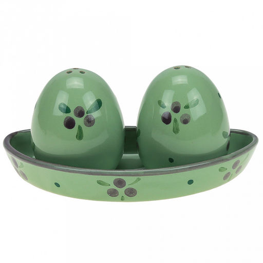 Можжевельник Набор для специй керамический Премиум Дуо: солонка, перечница, на подставке, в коробке (Россия) - Домашняя мода фото 2