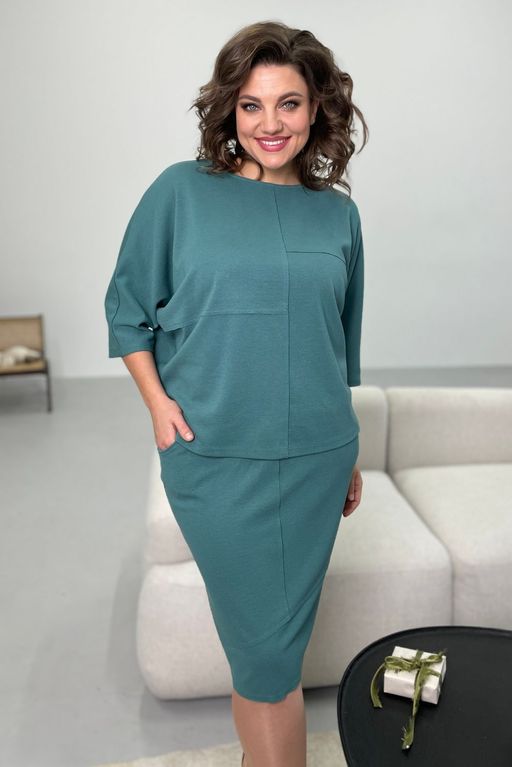 Джемпер Rumoda 2094 бирюза  фото 5