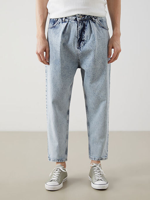 Loose Fit Erkek Jean Pantolon
