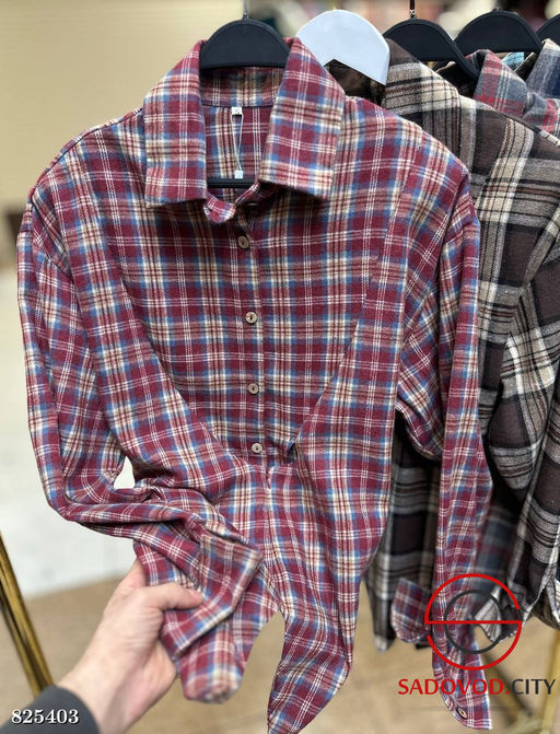 Рубашка женская в клетку