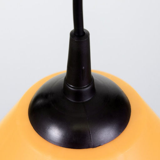 Подвес на потолок BayerLux «Конус», 1×15 Вт, Е27, черный/оранжевый, 25×25×15 см