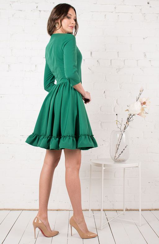 Коктейльное платье изумрудный - Donna saggia фото 3