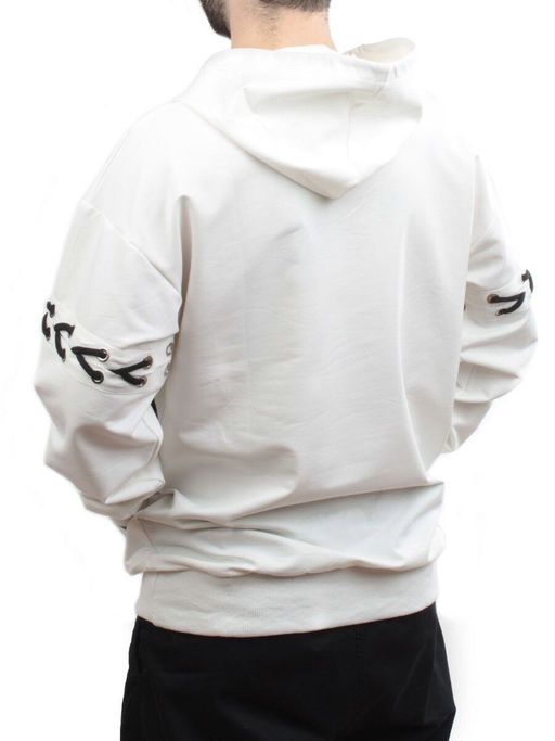 11031 WHITE Толстовка мужская (75% хлопок, 20% полиэстер, 5% спандекс) - Fashion фото 5