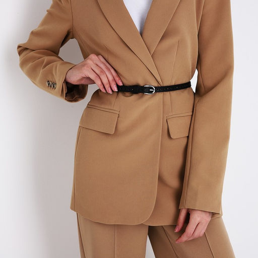 Ремень женский, ширина 1.5 см, винт, пряжка металл, цвет чёрный - Simaland фото 4