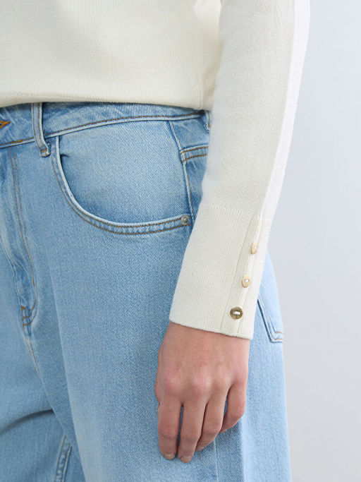 Bisiklet Yaka Kad?n Triko Kazak