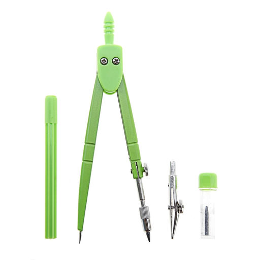 Набор чертёжный 4 предмета, в пластиковом пенале