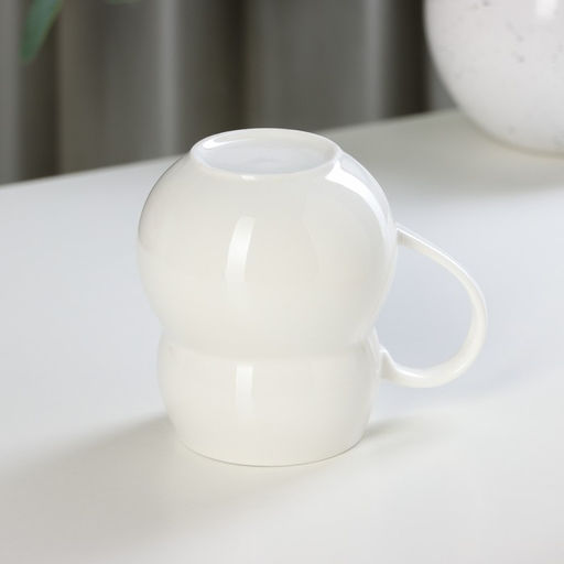 Кружка с силиконовой крышкой Джентльмен, 380 мл, керамика, рисунок МИКС